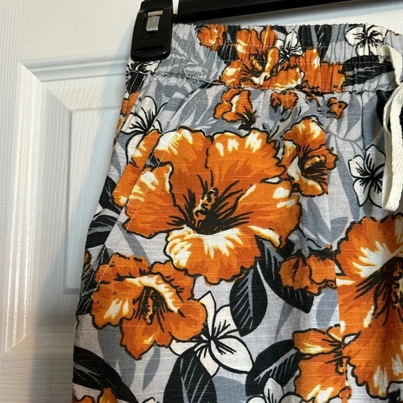 Urban Outfitters women’s gray floral tropical print jogger pants size small - Picture 5 of 11